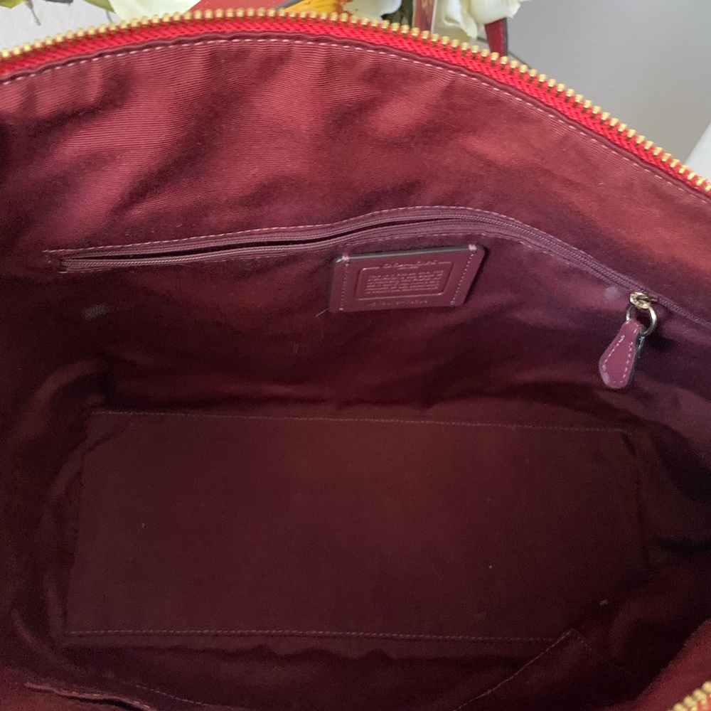 Coach Gallery Red Tote Bag - Picture 6 of 6